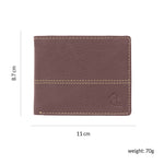 10085 Orange Contrast Stitched Wallet