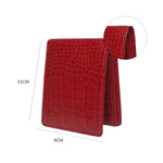 10148 Croco Brown Leather Bifold Wallet for Men