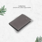 14032 Brown Small Leather Card Holder for Men and Women