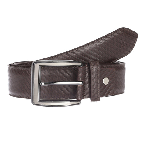 4180 Brown Textured Belt for Men