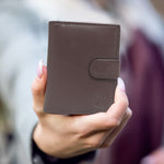14044 Black Leather Card Holder for Men and Women