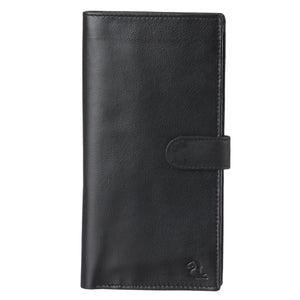 Durable, Sleek Black Leather Passport Holder