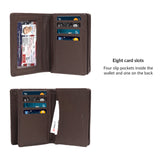 13033 Brown Leather Card Holder for Men and Women