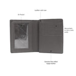14033 Black Leather Card Holder for Men and Women