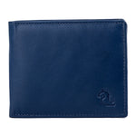 10078 Blue & Brown Bifold Wallet