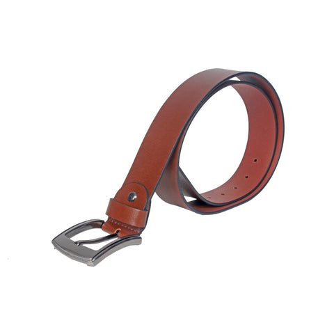 4107 Brown Leather Belt for Men