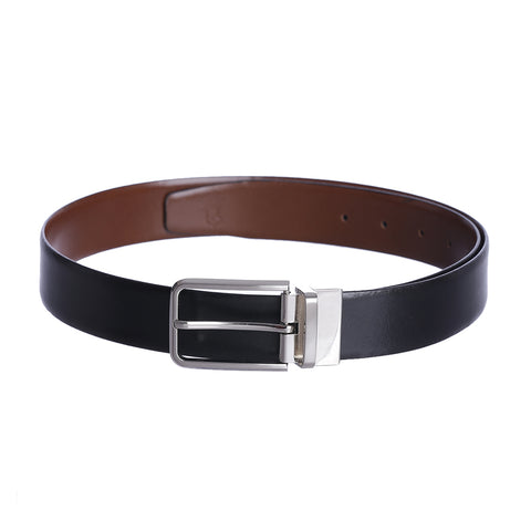 4113 Black & Brown Reversible Leather Belt for Men