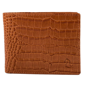 Elegant Camel Croco Wallet