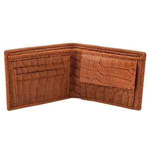 Elegant Camel Croco Wallet