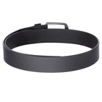 4108 Black Textured Leather Belt for Men