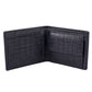 Handcrafted Luxury Blue Croco Wallet