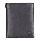 14027 Black Vertical Bifold Wallet