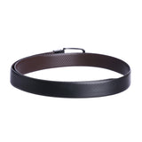 4114 Black & Brown Reversible Textured Leather Belt for Men