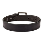 4165 Black Textured Leather Belt for Men
