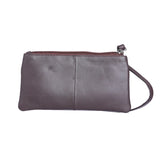 7027 Tan Leather Hand Pouch