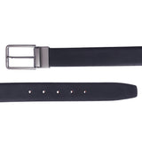 4127 Black & Tan Reversible Leather Belt for Men