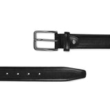 4202 Black Textured Belt for Men