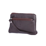 7027 Olive Leather Hand Pouch