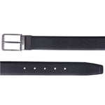 4213 Black & Brown Reversible Textured Belt for Men