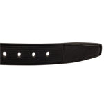 4164 Black Textured Leather Belt for Men