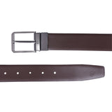 4213 Black & Brown Reversible Textured Belt for Men