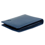 10078 Blue & Brown Bifold Wallet
