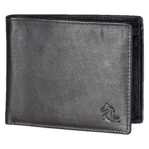 Premium Leather Titan Brown Bifold Coin Wallet