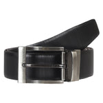 4151 Black & Brown Reversible Leather Belt for Men