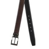 4151 Black & Brown Reversible Leather Belt for Men