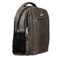 Versatile Unisex Black Leather Backpack