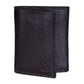 Luxury Brown Leather Trifold Wallet