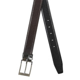 4177 Black & Brown Reversible Textured Belt for Men