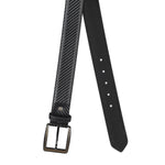 4180 Black Textured Belt for Men