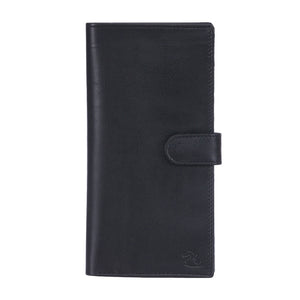 Durable, Sleek Black Leather Passport Holder