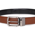4217 Black & Tan Reversible Leather Belt for Men