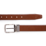 4217 Black & Tan Reversible Leather Belt for Men