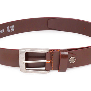 4104 Dark Tan Leather Belt for Men