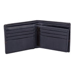 10087 Blue Contrast Stitched Wallet