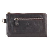 7028 Olive Leather Hand Pouch