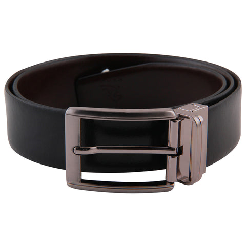 4127 Black & Brown Reversible Leather Belt for Men