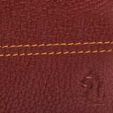 10087 Maroon Contrast Stitched Wallet
