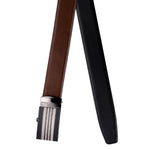 4196 Black & Tan Reversible Leather Belt for Men