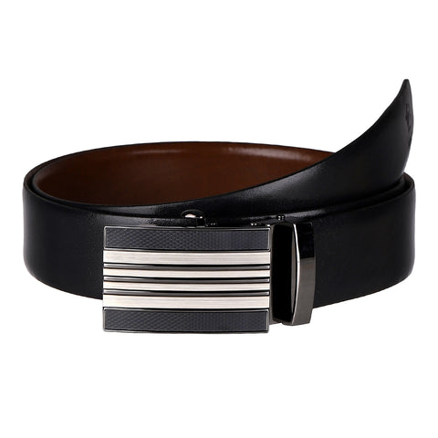 4248 Black & Brown Reversible Leather Belt for Men