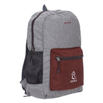 9269 Grey & Brown Foldable Backpack