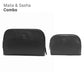 Malia & Sasha Combo A Perfect Duo Leather Wash Bags