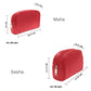 Malia & Sasha Combo A Perfect Duo Leather Wash Bags