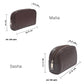 Malia & Sasha Combo A Perfect Duo Leather Wash Bags