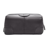 Obama Tan Leather Wash Bag for Men and Women