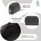 Sasha Classic Durable Leather Toiletry Bag