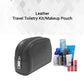 Sasha Classic Durable Leather Toiletry Bag